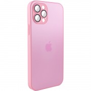 Чехол TPU+Glass Sapphire matte case для Apple iPhone 14 Pro (6.1"), Chanel Pink