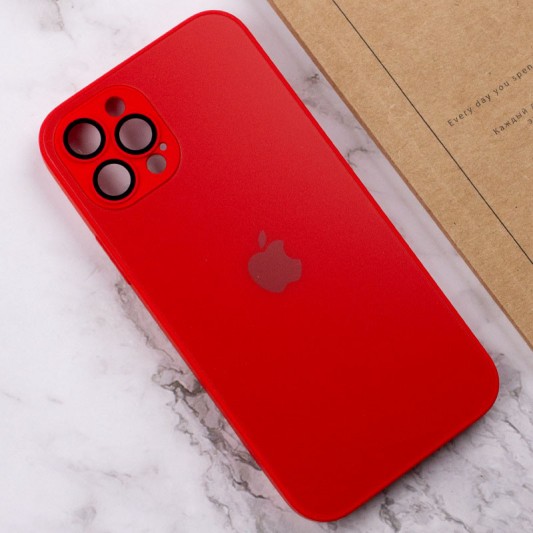 Чохол TPU+Glass Sapphire matte case для Apple iPhone 14 Pro (6.1"), Cola Red - зображення 6 