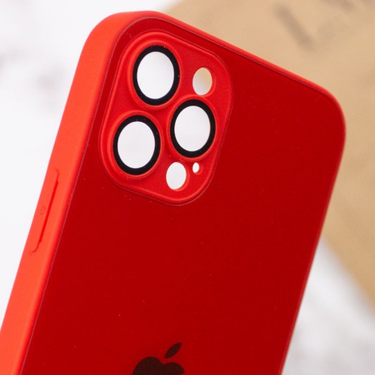 Чохол TPU+Glass Sapphire matte case для Apple iPhone 14 Pro (6.1"), Cola Red - зображення 7 