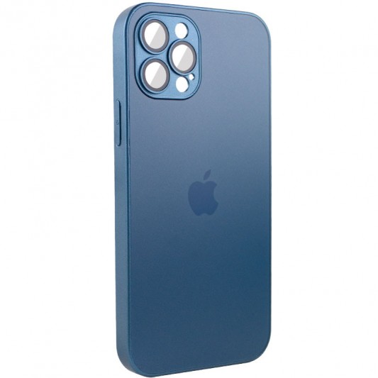 Чохол TPU+Glass Sapphire matte case для Apple iPhone 14 Pro (6.1"), Navy Blue - зображення 2 