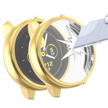 Чохол із захисним склом для Samsung Active 2 40mm BP AMSU (Gold) - Чохли для Samsung Galaxy Watch - зображення 1 
