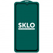 Захисне скло для Samsung Galaxy A41 - SKLO 5D (full glue) (Чорний)