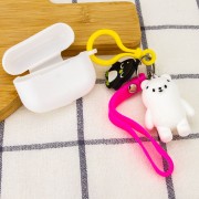 Силіконовий футляр для навушників AirPods Pro - Cute Charm (Ведмідь / Білий)
