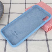 Чохол для Apple iPhone XR (6.1") Silicone Case Full Protective (AA) (Блакитний / Cornflower)
