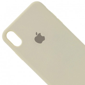 Чохол для Apple iPhone XR (6.1") Silicone Case Full Protective (AA) (Бежевий / Antigue White) - Чохли для iPhone XR - зображення 1 