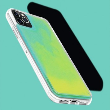Неоновий чохол для Apple iPhone 11 Pro Max (6.5") - Neon Sand glow in the dark (Зелений) - Чохли для iPhone 11 Pro Max - зображення 3 
