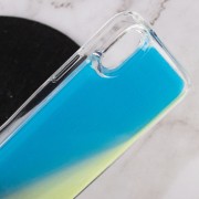 Неоновий чохол для Apple iPhone XS Max (6.5") Neon Sand glow in the dark (Блакитний)
