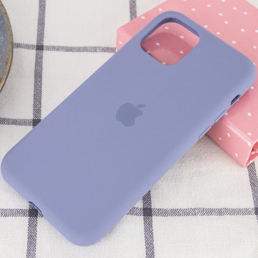 Чохол для Apple iPhone 11 Pro Max (6.5") - 'Silicone Case Full Protective (AA) (Сірий / Lavender Gray) - зображення 1 