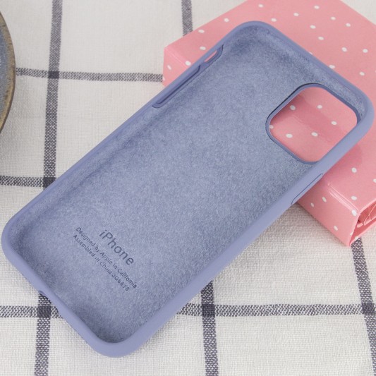 Чохол для Apple iPhone 11 Pro Max (6.5") - 'Silicone Case Full Protective (AA) (Сірий / Lavender Gray) - зображення 2 