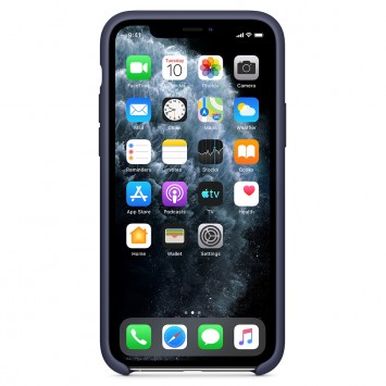 Чохол для Apple iPhone 11 Pro (5.8") - Silicone Case without Logo (AA) (Синій / Midnight Blue) - Чохли для iPhone 11 Pro - зображення 1 