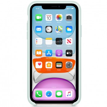 Чохол для Apple iPhone 11 Pro Max (6.5") - Silicone case (AAA) (Сіро-блакитний / Seafoam) - Чохли для iPhone 11 Pro Max - зображення 2 