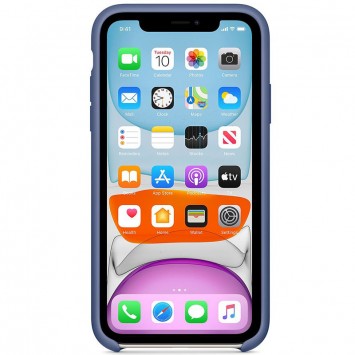 Чохол для Apple iPhone 11 Pro Max (6.5") - Silicone case (AAA) (Синій / Linen Blue) - Чохли для iPhone 11 Pro Max - зображення 2 
