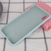 Чохол для Apple iPhone X (5.8") / XS (5.8") Silicone Case Full Protective (AA) (Бірюзовий / Turquoise)