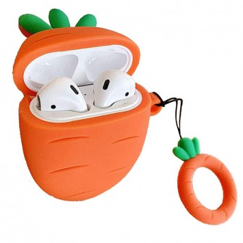 Силіконовий футляр для навушників AirPods - Smile Fruits series (Carrot) - Apple AirPods - зображення 1 