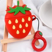 Силіконовий футляр для навушників AirPods Smile Fruits series (strawberry)
