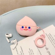 Силіконовий футляр для навушників AirPods - Smile Fruits series (Peach 2)