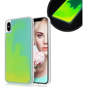 Неоновий чохол для Apple iPhone X / XS (5.8") Neon Sand glow in the dark (Зелений) - Чохли для iPhone XS - зображення 1 