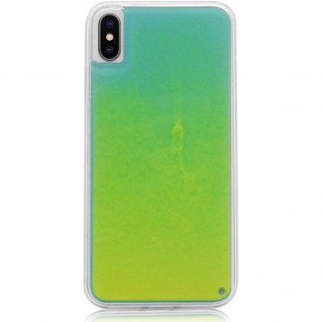 Неоновий чохол для Apple iPhone X / XS (5.8") Neon Sand glow in the dark (Зелений) - Чохли для iPhone XS - зображення 2 