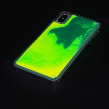 Неоновий чохол для Apple iPhone X / XS (5.8") Neon Sand glow in the dark (Зелений) - Чохли для iPhone XS - зображення 5 