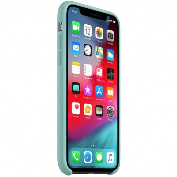 Чохол для Apple iPhone X (5.8") / XS (5.8") Silicone Case (AA) (Бірюзовий / Turquoise) - Чохли для iPhone XS - зображення 2 