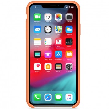 Чехол для Apple iPhone XR (6.1") Silicone case (AAA) (Оранжевый / Papaya) - Чехлы для iPhone XR - изображение 1