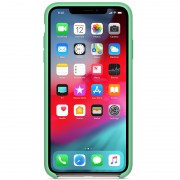 Чехол для Apple iPhone XR (6.1") Silicone case (AAA) (Зеленый / Spearmint)