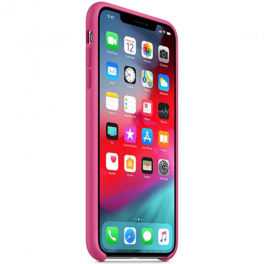 Чехол для Apple iPhone XR (6.1") Silicone case (AAA) (Малиновый / Dragon Fruit) - изображение 2