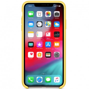 Чохол для Apple iPhone XR (6.1") Silicone case (AAA) (Жовтий / Canary Yellow) - Чохли для iPhone XR - зображення 1 