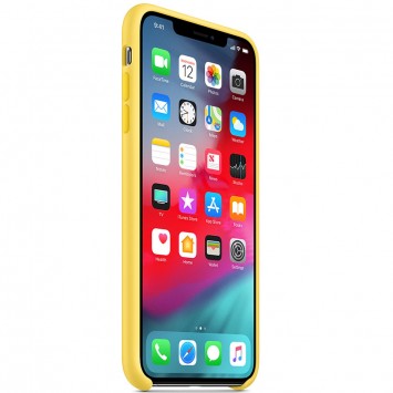 Чохол для Apple iPhone XR (6.1") Silicone case (AAA) (Жовтий / Canary Yellow) - Чохли для iPhone XR - зображення 2 