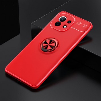 TPU чохол для Xiaomi Mi 11 Deen ColorRing під магнітний тримач (opp) (Червоний / Червоний) - Чохли для Xioami Mi 11 - зображення 1 