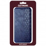 Кожаный чехол книжка GETMAN Cubic (PU) для Xiaomi Mi 11, Синий