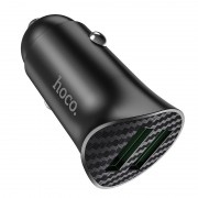 Автомобільна зарядка для телефону Hoco Z39 QC3.0 (2USB) (Чорний)