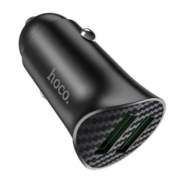 Автомобільна зарядка для телефону Hoco Z39 QC3.0 (2USB) (Чорний) - Автомобільні зарядні пристрої - зображення 2 