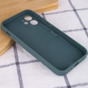 TPU + Glass чохол для Apple iPhone 12 mini (5.4") GLOSSY Logo Full camera (opp) (Зелений)