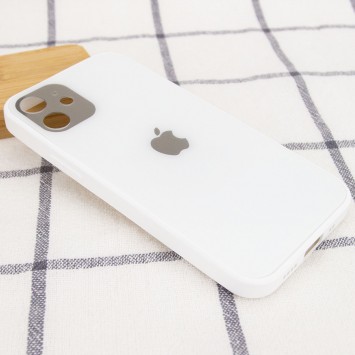TPU + Glass чохол для Apple iPhone 12 mini (5.4") GLOSSY Logo Full camera (Білий) - Чохли для iPhone 12 mini - зображення 1 