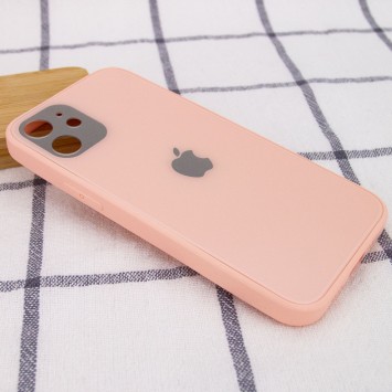 TPU + Glass чохол для Apple iPhone 12 mini (5.4") GLOSSY Logo Full camera (Рожевий) - Чохли для iPhone 12 mini - зображення 1 