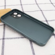 TPU + Glass чохол для Apple iPhone 12 mini (5.4") GLOSSY Logo Full camera (Зелений)