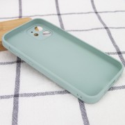 TPU + Glass чохол для Apple iPhone 12 mini (5.4") GLOSSY Logo Full camera (М'ятний)