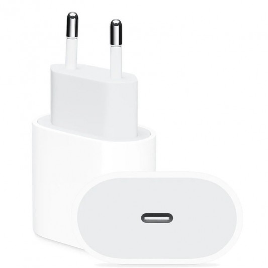 Зарядний пристрій для Apple 18W Type-C Power Adapter (no box) (Білий) - зображення 1 