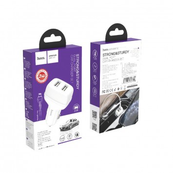 Автомобільна зарядка для айфона Hoco Z36 (2USB/2.4A) + lightning (Білий) - Автомобільні зарядні пристрої - зображення 5 