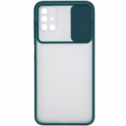 Чохол для Samsung Galaxy M51 Camshield mate TPU зі шторкою для камери (Зелений)