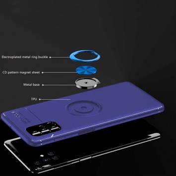 TPU чохол для Samsung Galaxy M51 Deen ColorRing під магнітний тримач (opp) (Синій / Синій) - Чохли для Samsung Galaxy M51 - зображення 1 