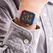 PC+Glass чохол для Apple Watch 42mm - Rainbow