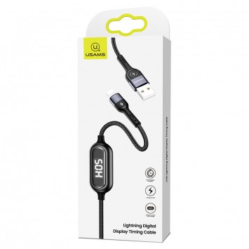 Дата кабель Usams US-SJ423 U48 Digital Display USB to Lightning (1.2m) - Lightning - изображение 5