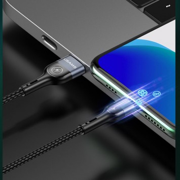 Кабель зарядки для Iphone Usams US-SJ423 U48 Digital Display USB to Lightning (1.2m) (Чорний) - Lightning - зображення 6 