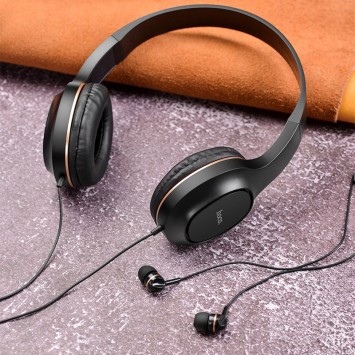 Навушники Hoco W24 (Чорно - золотий) - Провідні навушники - зображення 2 