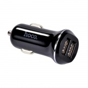 Автомобильная зарядка Hoco Z1 (2USB 2.1A) (+кабель MicroUSB) (Черный)