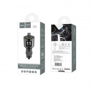 Автомобільна зарядка usb Hoco E19 Bluetooth FM Launcher (2USB 2.4а) (Чорний / Сірий)