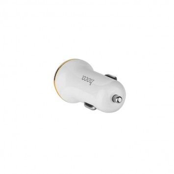 Автомобільна зарядка для Iphone Hoco Z1 (2USB 2.1A) (+кабель Lighthing) (Білий) - Автомобільні зарядні пристрої - зображення 2 
