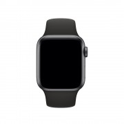 Силіконовий ремінець для Apple watch 42mm / 44mm (Чорний)